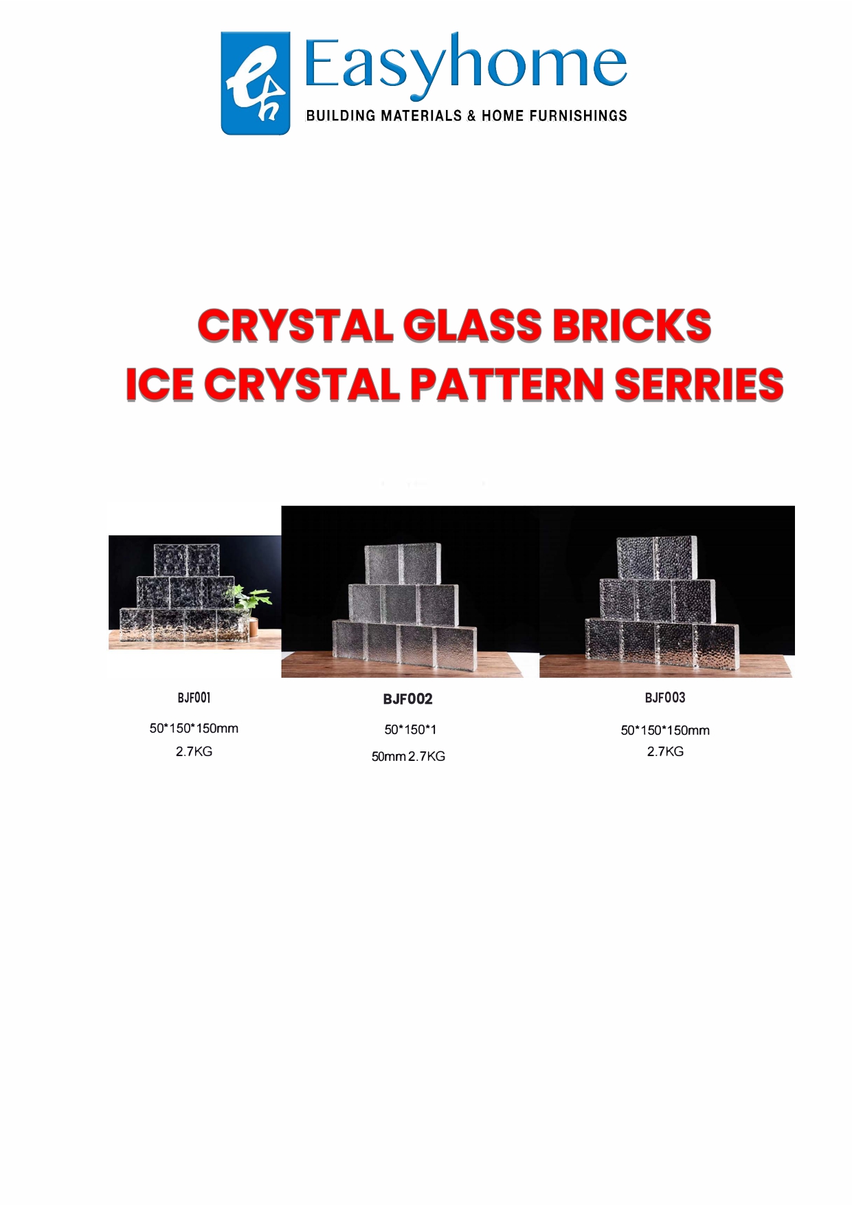 Easyhome Glass Bricks Page 1